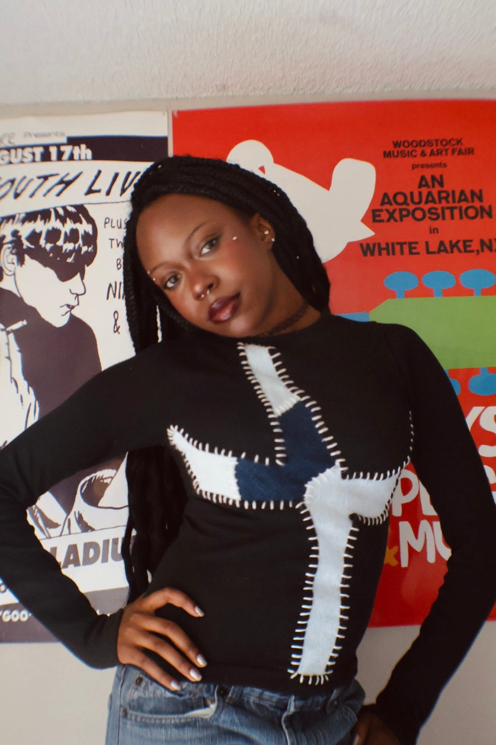 Cross Panel Long Sleeve